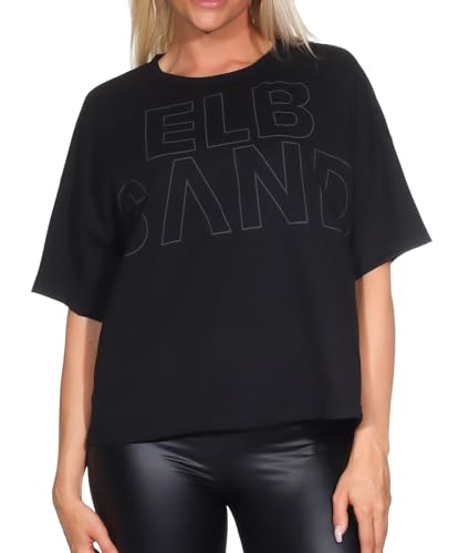 Elbsand Damen T-Shirt ESWDalmar Loose Fit Freizeitshirt 70621 00 Quarz (994) S von Elbsand