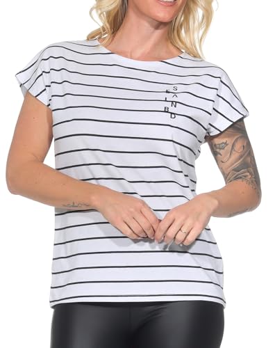 Elbsand Selma Damen T-Shirt, Rundhalsausschnitt, normal geschnitten von Elbsand