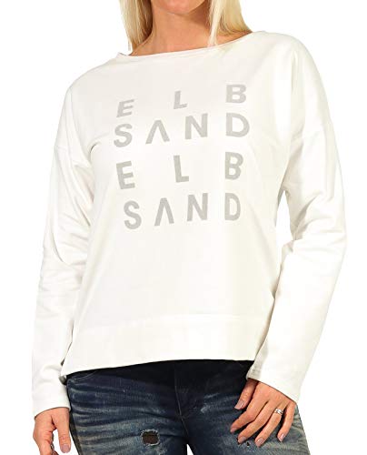 Elbsand ES_Alrun 4021F_BB02 Sweatshirt, weiß(cloudwhite (166)), Gr. M von Elbsand