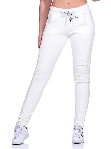 Elbsand Damen Jogginghose ESBria Sweathose Loungewear 70414 00 Cloud White (166) L von Elbsand