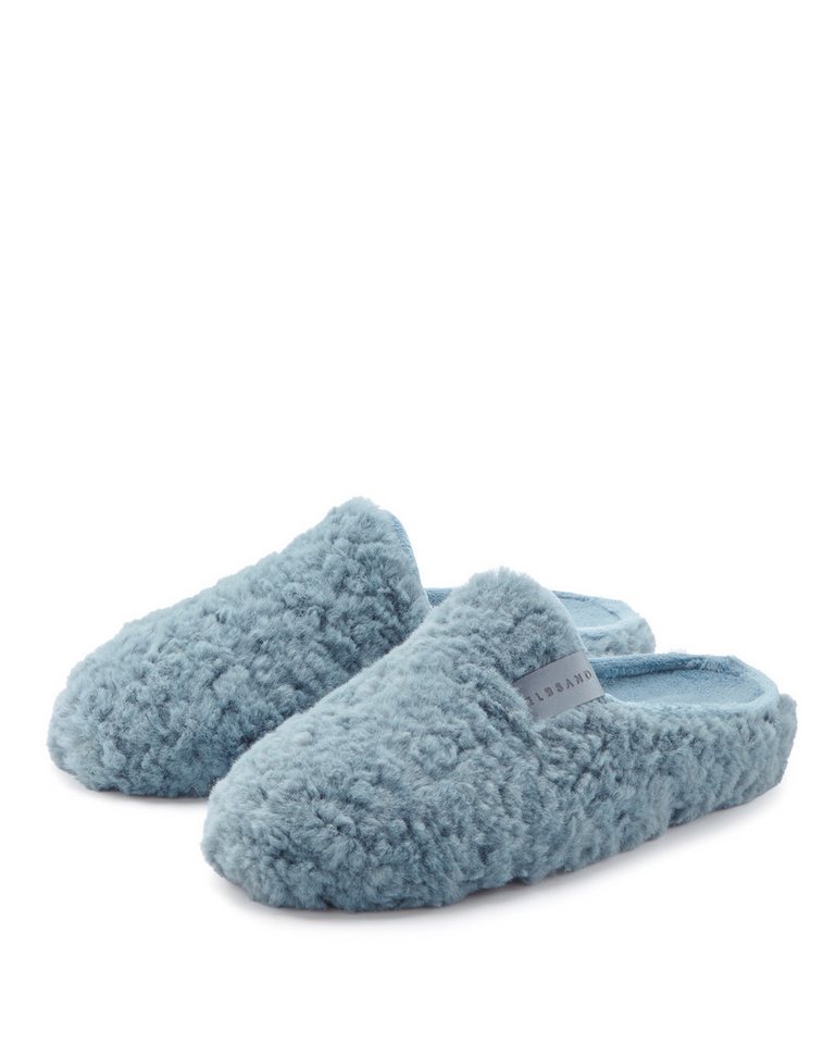 Elbsand Hausschuh Pantolette, Pantoffel, Mule, Sandale, kuscheliges Fellimitat von Elbsand