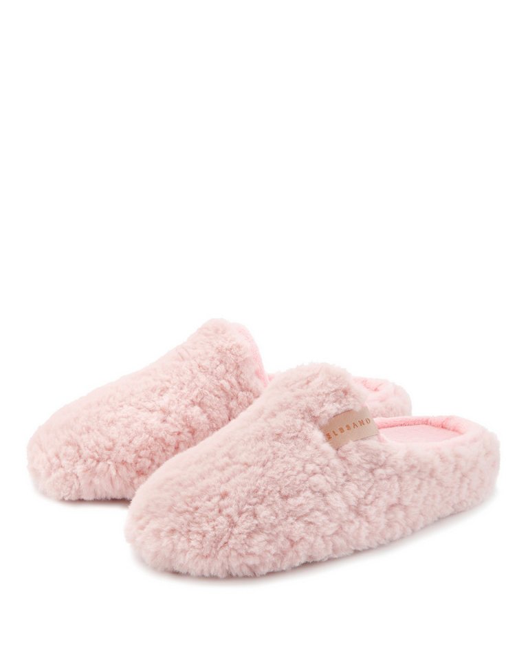 Elbsand Hausschuh Pantolette, Pantoffel, Mule, Sandale, kuscheliges Fellimitat von Elbsand