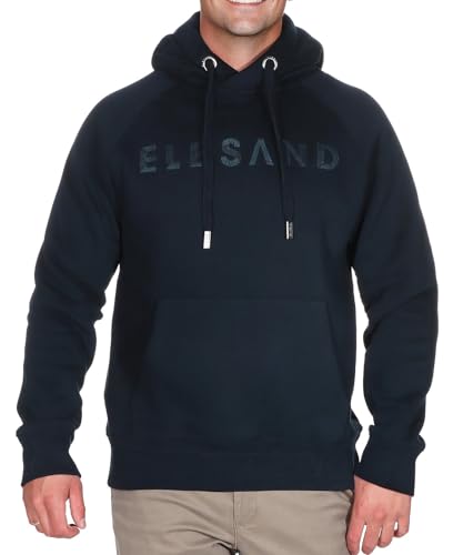 Elbsand Herren Hoodie ESMKiljan Sweatshirt Freizeitpullover mit Kapuze 35135 00 Midnight (798) XL von Elbsand