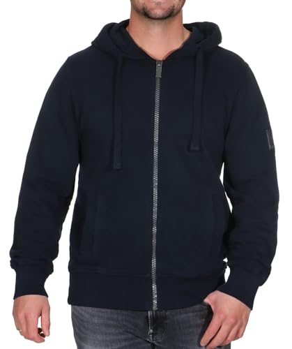 Elbsand Herren Kapuzen-Sweatjacke ESMDeik Freizeitjacke Zip Hoodie 35137 00 Midnight (798) XL von Elbsand