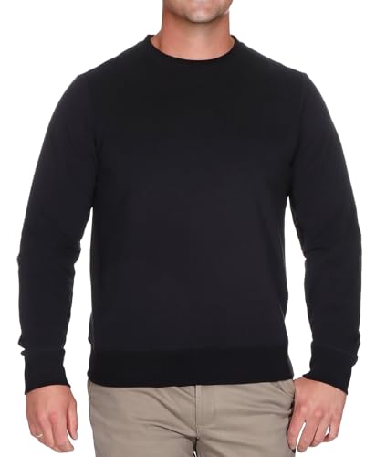 Elbsand Herren Sweatshirt ESMJarvis Freizeitpullover mit Logoprint 35131 00 Caviar (990) M von Elbsand