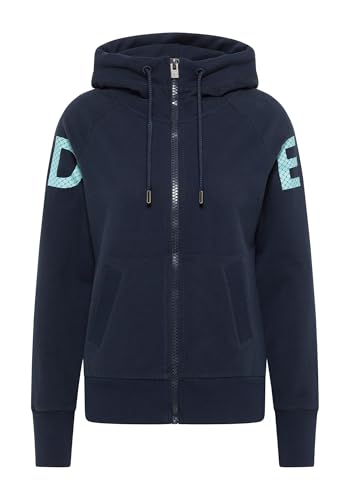 Elbsand Kalea Damen Sweatjacke, Kapuze, Kängurutasche, Slim fit von Elbsand