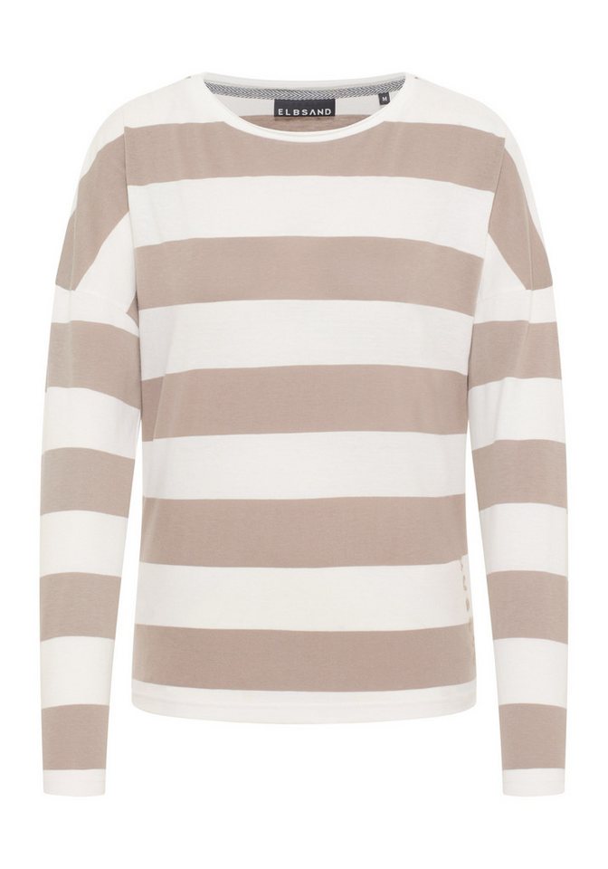 Elbsand Kapuzensweatshirt Milia SILVER SAND_CLOUD WHITE_STRIPE von Elbsand