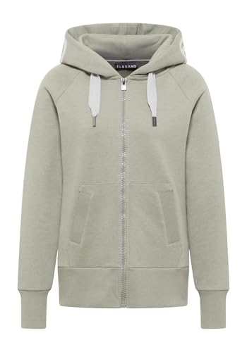 Elbsand Kelina Damen Sweatjacke mit Kapuze, Zip-Jacke, Reißverschluss, Regular Fit von Elbsand
