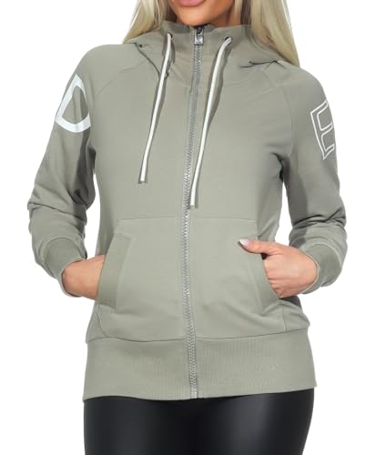 Elbsand Kinea Damen Sweatjacke, Zip-Jacke mit Kapuze, schmal geschnitten von Elbsand