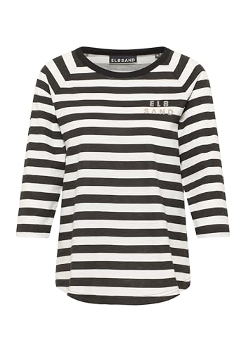 Elbsand Langarm-Shirt Celina in SchwarzWeiß, Größe L von Elbsand