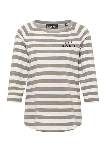 Elbsand Langarmshirt Celina in BeigeWeiß, Größe XXL von Elbsand
