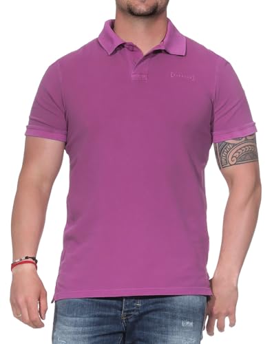 Elbsand Len Herren Polohemd, Gerippter Flachstrickkragen, normal geschnitten von Elbsand