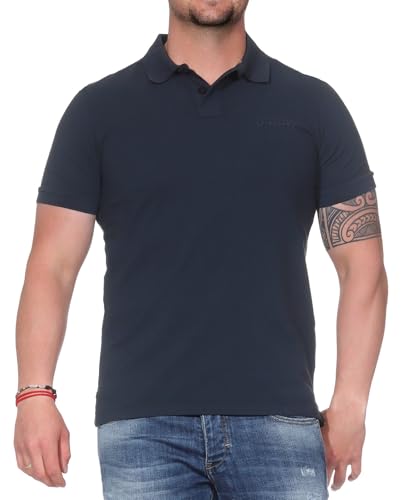 Elbsand Len Herren Polohemd, Gerippter Flachstrickkragen, normal geschnitten von Elbsand