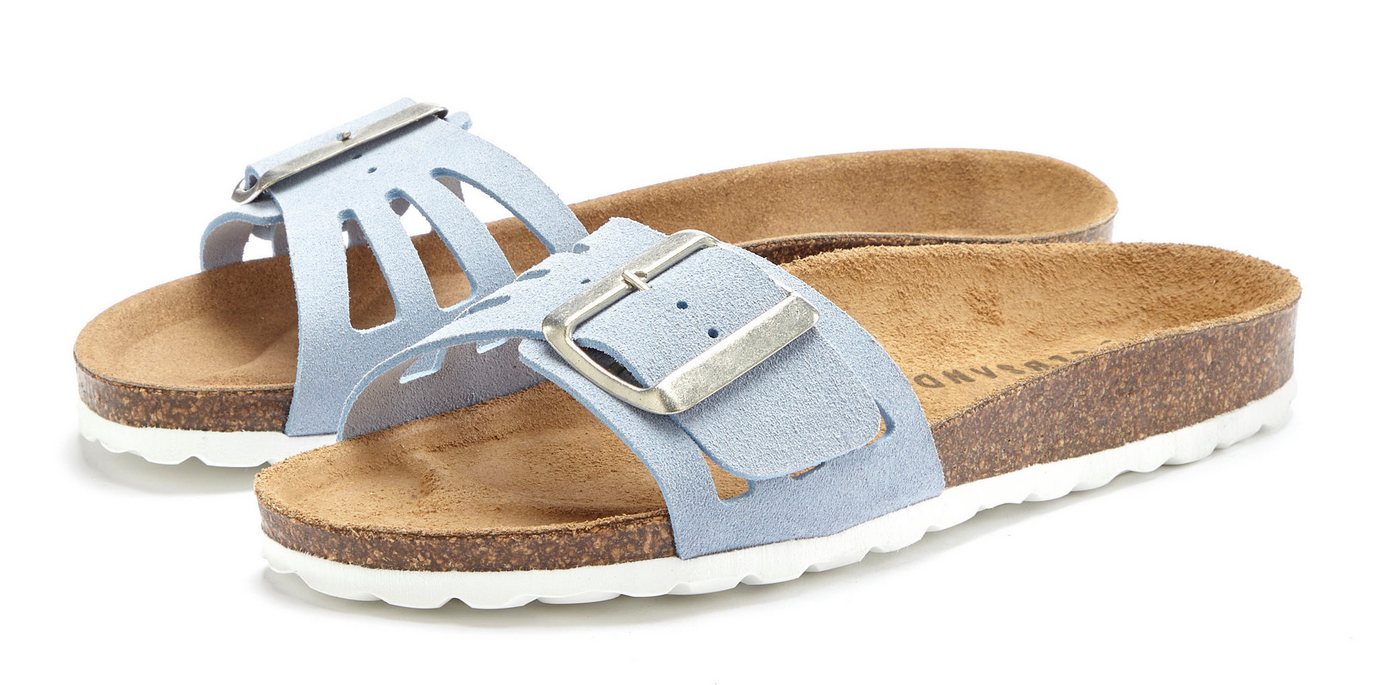 Elbsand Sandale Pantolette Mule, offener Schuh aus Leder mit weichem Komfortkorkfußbett Elbsand Sandale Pantolette Mule, offener Schuh aus Leder mit weichem Komfortkorkfußbett von Elbsand