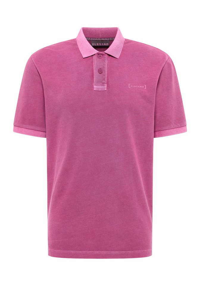 Elbsand Poloshirt Len Herren Gerippter Flachstrickkragen, normal geschnitten von Elbsand