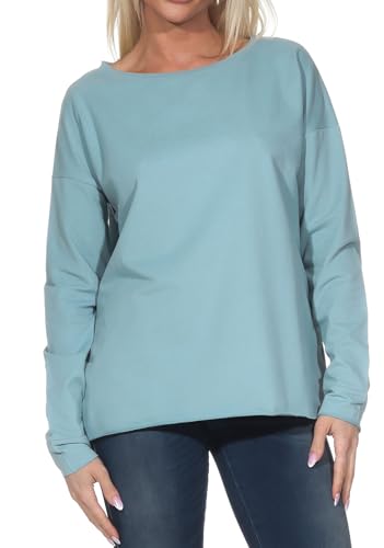 Elbsand Riane Damen Sweatshirt, Rundhalsausschnitt, leicht kastige Schnittform von Elbsand