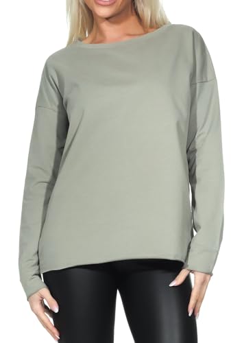 Elbsand Riane Damen Sweatshirt, Rundhalsausschnitt, leicht kastige Schnittform von Elbsand