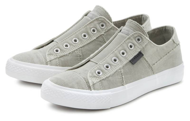 Elbsand Halbschuh, Slipper, Freizeitschuh, Sneaker aus Textil zum Reinschlüpfen mit elastischem Einsatz von Elbsand