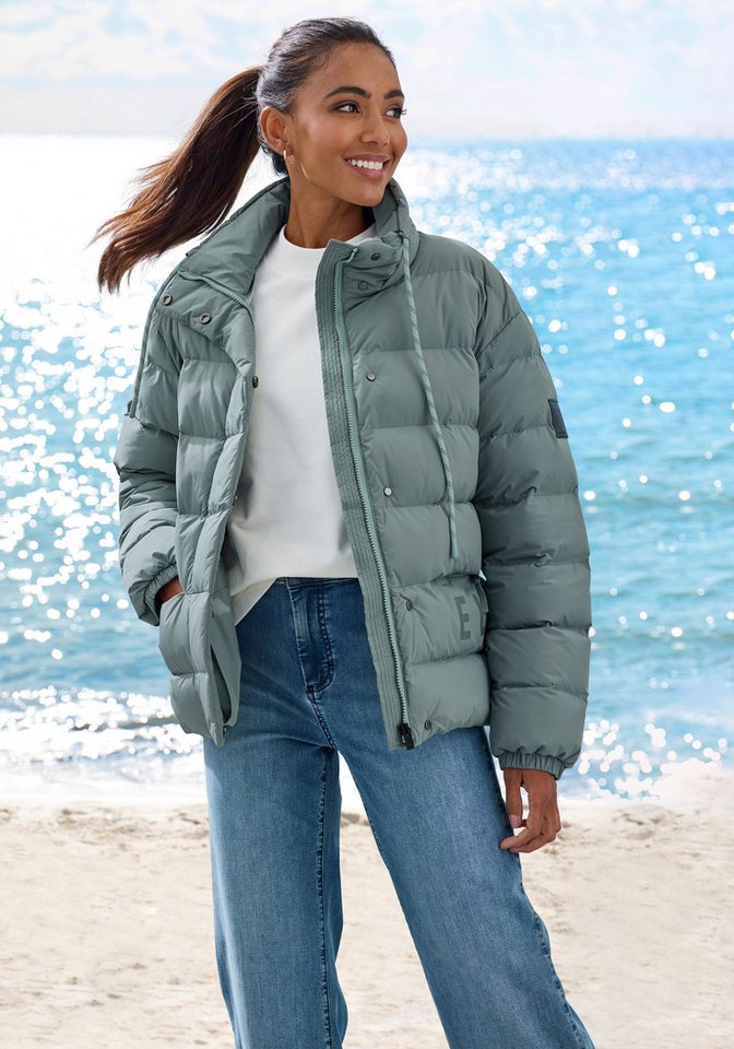 Elbsand Steppjacke mit hochschließendem Kragen von Elbsand