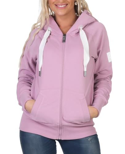 Elbsand Kelda Damen Sweatjacke mit Kapuze, Zip-Jacke, Reißverschluss von Elbsand