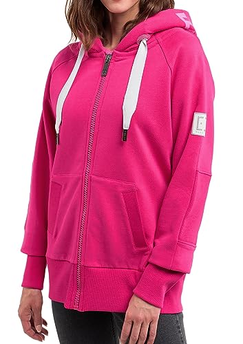 Elbsand Damen Sweatjacke mit Kapuze ESKelina 70297-00 Bright Rose (550) S von Elbsand