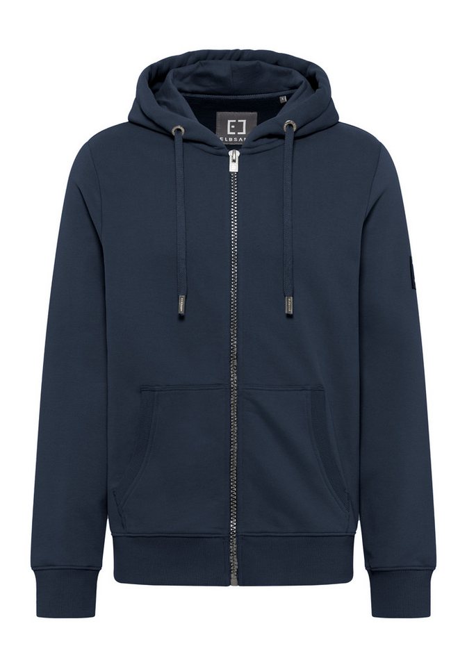 Elbsand Sweatjacke Mats Herren Stehkragen, Kängurutasche, normal geschnitten von Elbsand