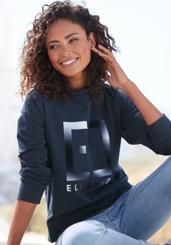 Elbsand Sweatshirt Fionni mit großem Logoprint, sportlich-casual von Elbsand