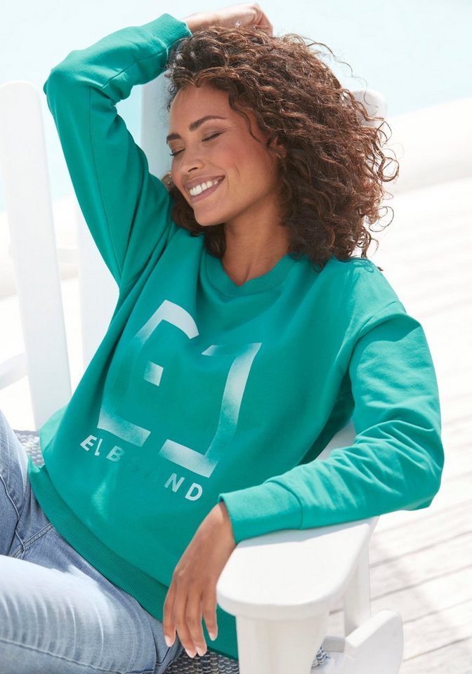 Elbsand Sweatshirt Fionni mit großem Logoprint, sportlich-casual von Elbsand