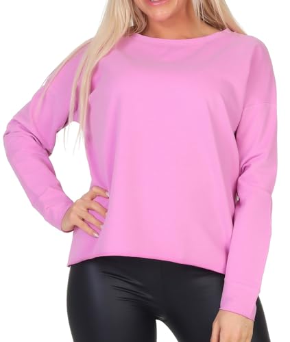 Elbsand Damen Sweatshirt ESWRiane Pullover mit Rückenprint 70509 00 Pink Mauve (548) L von Elbsand