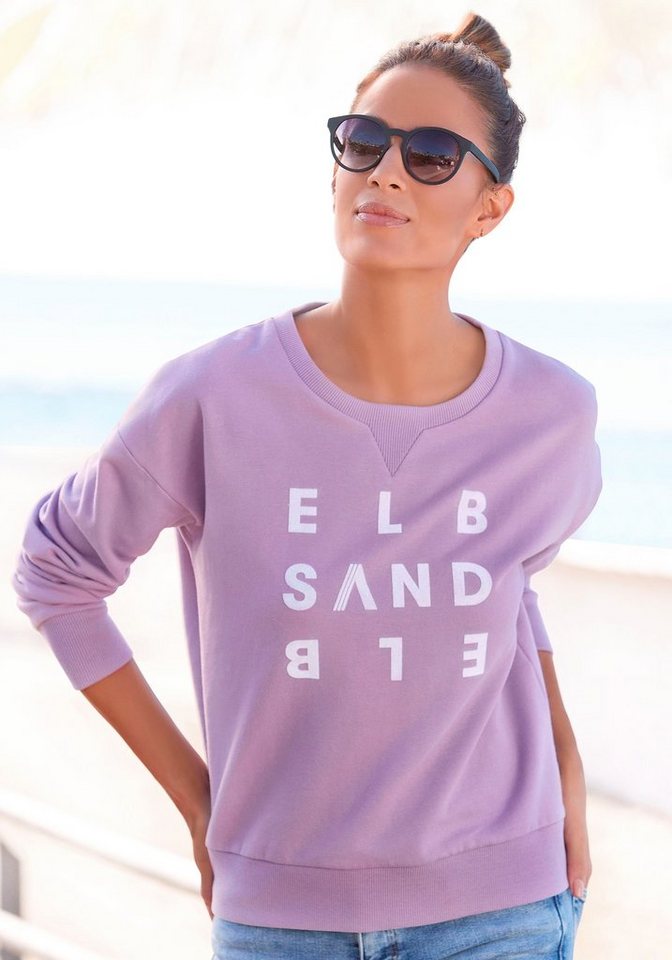 Elbsand Sweatshirt Ylva mit Logodruck, sportlich-casual von Elbsand