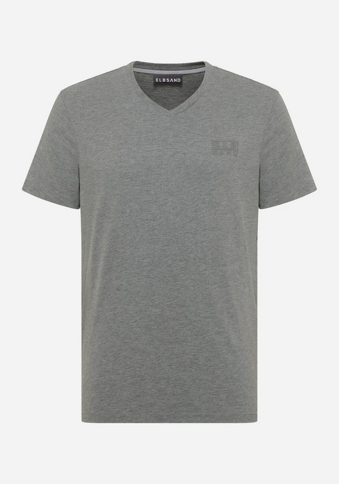 Elbsand T-Shirt Ingvar Herren V-Ausschnitt, normal geschnitten von Elbsand