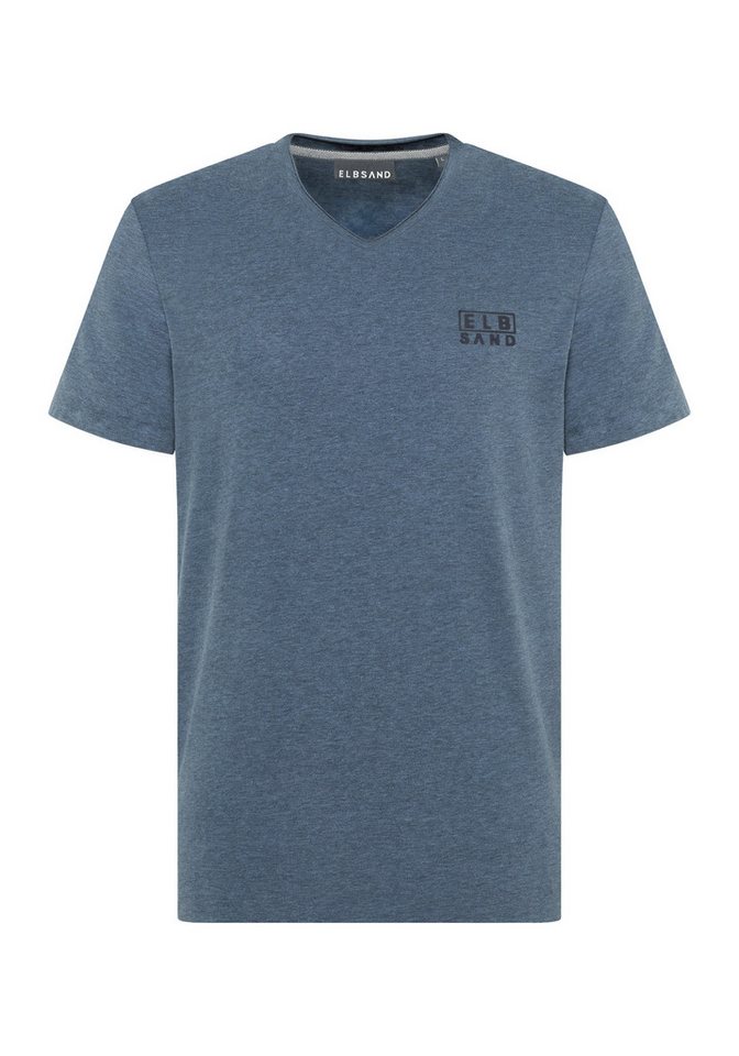 Elbsand T-Shirt Ingvar Herren V-Ausschnitt, normal geschnitten von Elbsand