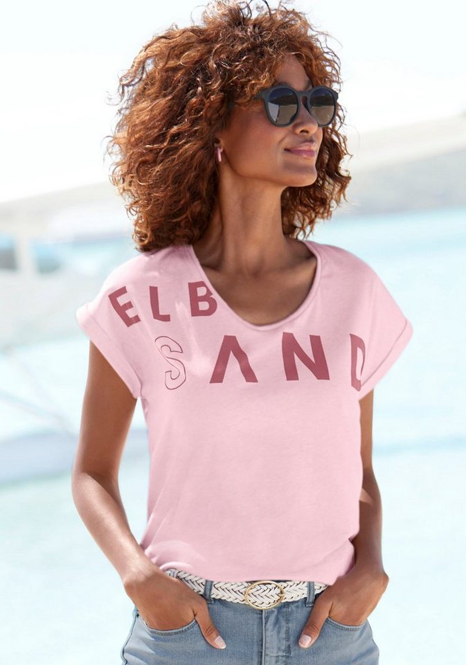 Elbsand T-Shirt aus weichem Jersey, Kurzarmshirt, sportlich und bequem von Elbsand