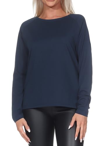 Elbsand Tinna Damen Langarm T-Shirt, Longsleeve Shirt, breiter Ausschnitt, locker geschnitten von Elbsand