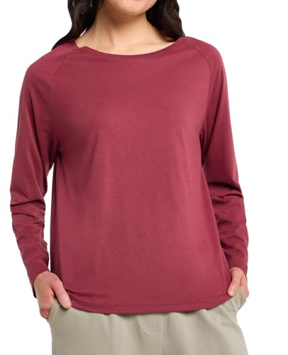 Elbsand Tinna Damen Langarm T-Shirt, Longsleeve Shirt, breiter Ausschnitt, locker geschnitten von Elbsand