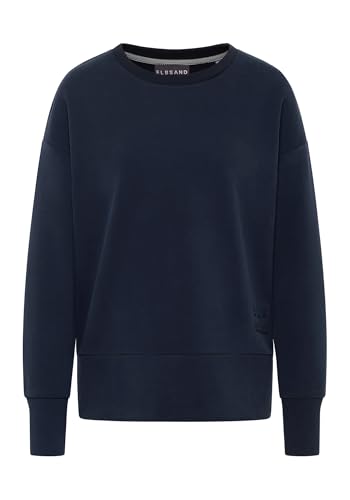 Elbsand Tove Damen Sweatshirt mit Rundhalsausschnitt und Schlitzen, locker geschnitten von Elbsand