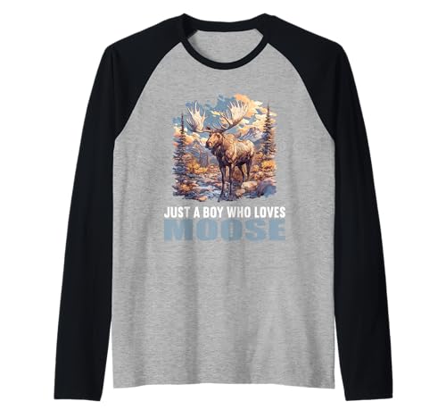 Herren Elche Elch Raglan von Elche Elch Tier Shop
