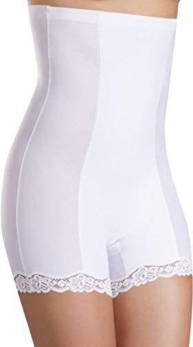 Damen figurenformend Miederslip mit Bauch-Weg-Effekt Stark Formend Miederpants Miederhose Body Shaper (S, Weiß) von FLIKEFASHION-Eldar
