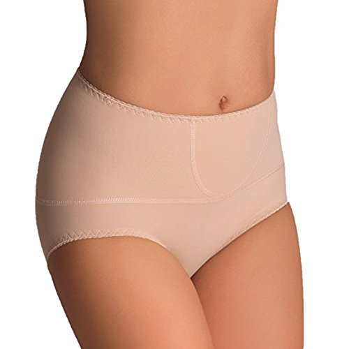 Damen figurenformend Miederslip mit Bauch-Weg-Effekt Stark Formend Miederpants Miederslip ver. Farben und Größen (S, Beige) von FLIKEFASHION-Eldar