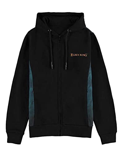 Elden Ring Kapuzenpullover Logo Nue offiziell Herren Schwarz Zipped von Elden Ring