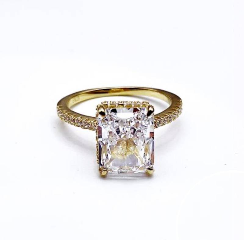 Dylam Ring Mit Kaleidoskop Stein, Superschliff Für Unendliche Reflexionen, Geeignet Als Verlobungsring Auffälligem Stein in Gold von EldoradoRushJewlery