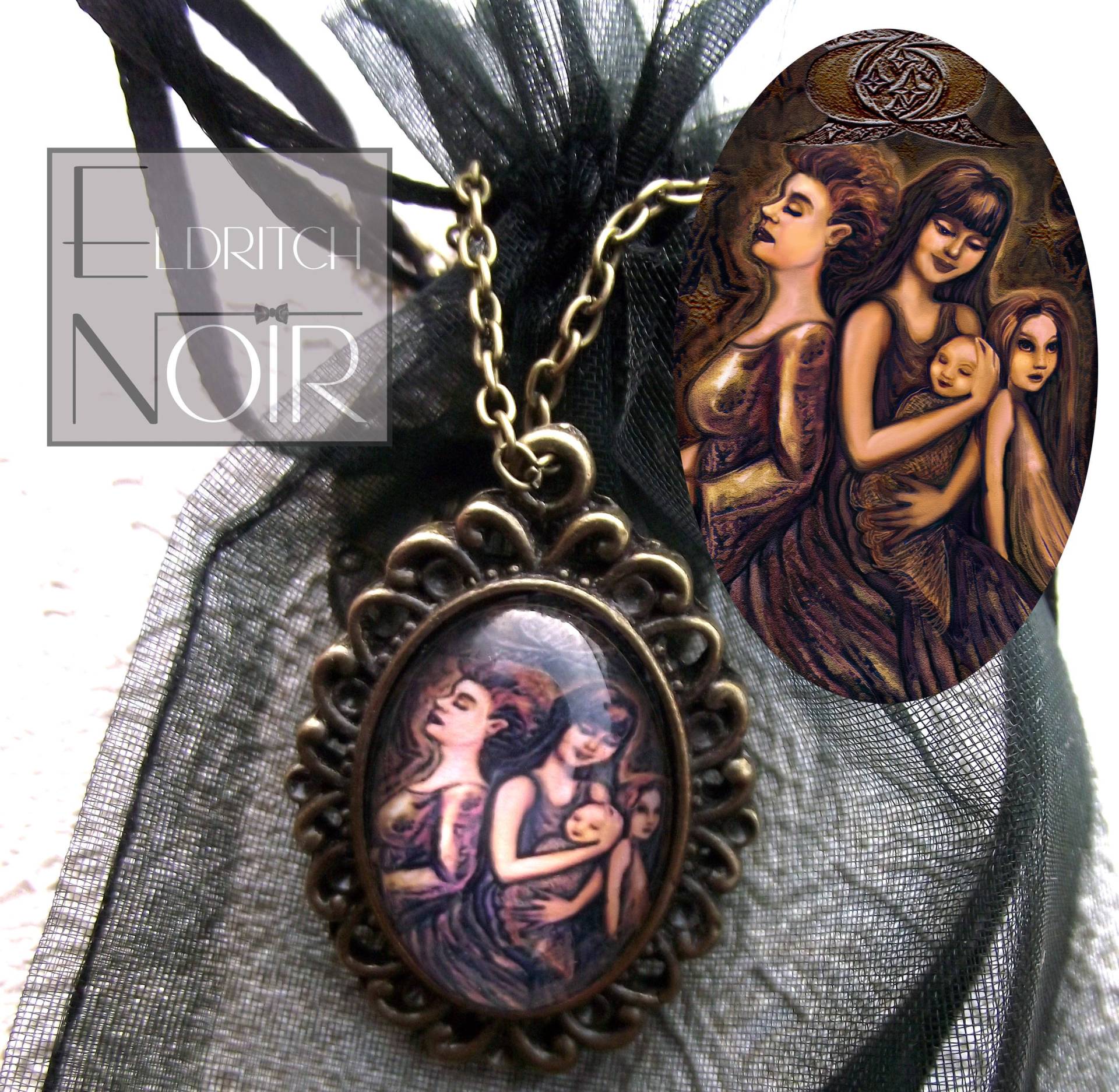 Dreifache Göttin Kunst Anhänger Und Kette Sie Sich Inspirieren Schöne Original Inspirierte Design Dreifache Göttin Kunst Anhänger Und Kette Sie Sich Inspirieren Schöne Original Inspirierte Design von EldritchNoir