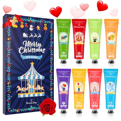 Handcreme Weihnachtsgeschenke Set, Mini Handcreme, Geschenkset für Frauen Eleanore's Diary 8 PCS Fragrance Hand Creme Set, Weihnachtsgeschenke Unisex, Adventskalender 2025 Handcreme Weihnachtsgeschenke Set, Mini Handcreme, Geschenkset für Frauen Eleanore's Diary 8 PCS Fragrance Hand Creme Set, Weihnachtsgeschenke Unisex, Adventskalender 2025 von Eleanore's Diary