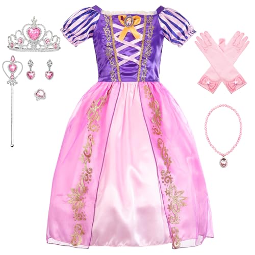 Eleasica Mädchen Kleid 140 cm(Gr. 150), violett von Eleasica