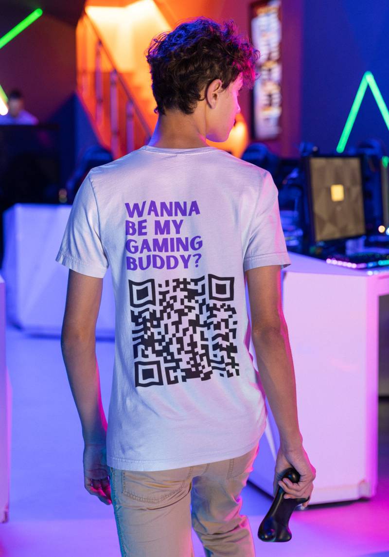 Personalized Qr Code To Your Insta Acc, Wanna Be My Gaming Buddy Unisex Shirt, Date Me Shirt Personalized Qr Code To Your Insta Acc, Wanna Be My Gaming Buddy Unisex Shirt, Date Me Shirt von ElectraShopDE