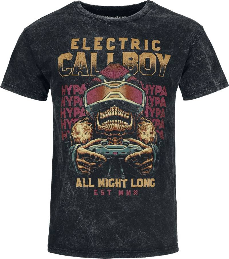 Electric Callboy All Night Long T-Shirt charcoal in XXL von Electric Callboy