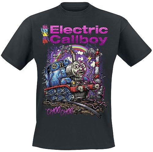 Electric Callboy Choo Choo Männer T-Shirt schwarz L 100% Baumwolle Band-Merch, Bands von Electric Callboy