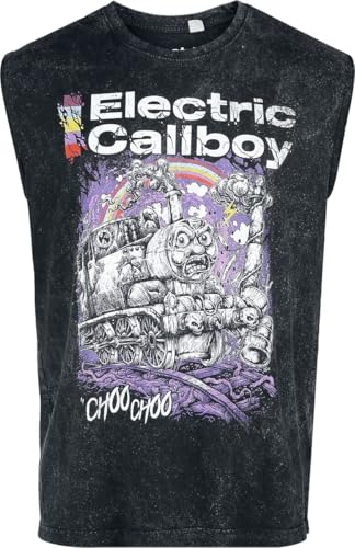 Electric Callboy Choo Choo Männer Tank-Top anthrazit XXL 100% Baumwolle Band-Merch, Bands von Electric Callboy
