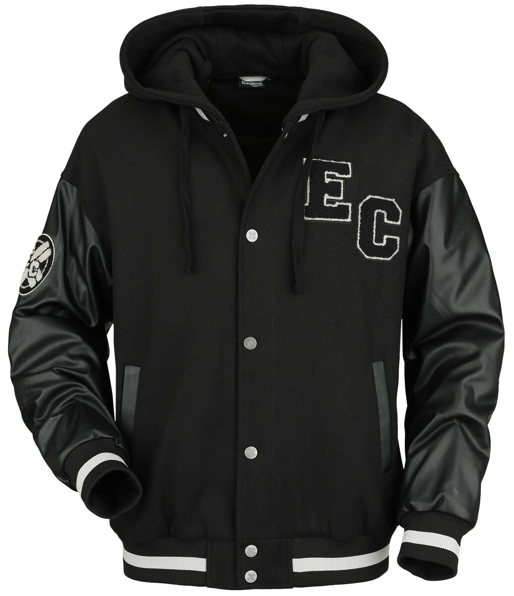 Electric Callboy EMP Signature Collection Collegejacke schwarz grau in L von Electric Callboy