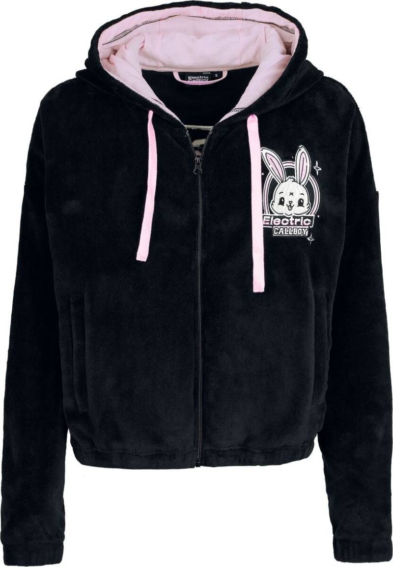 Electric Callboy EMP Signature Collection Kapuzenjacke schwarz rosa in L von Electric Callboy